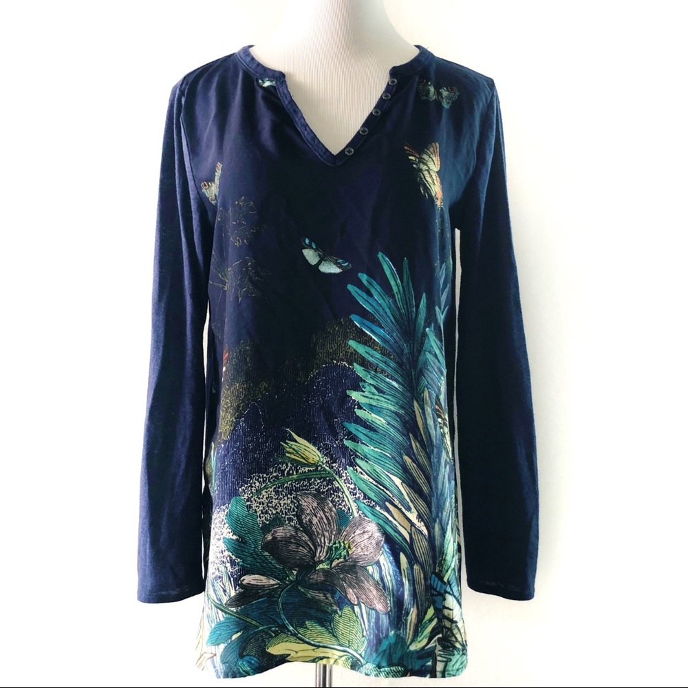 Anthropologie Akemi + Kin Butterfly Tunic Blouse